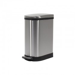 不銹鋼長方形腳踏垃圾桶 圓角